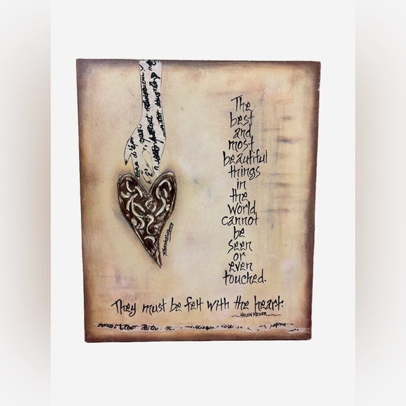 2/$15 - Hand-Painted Wall Art | Helen Keller Quote | Rhonda Kullberg Design - Picture 1 of 8